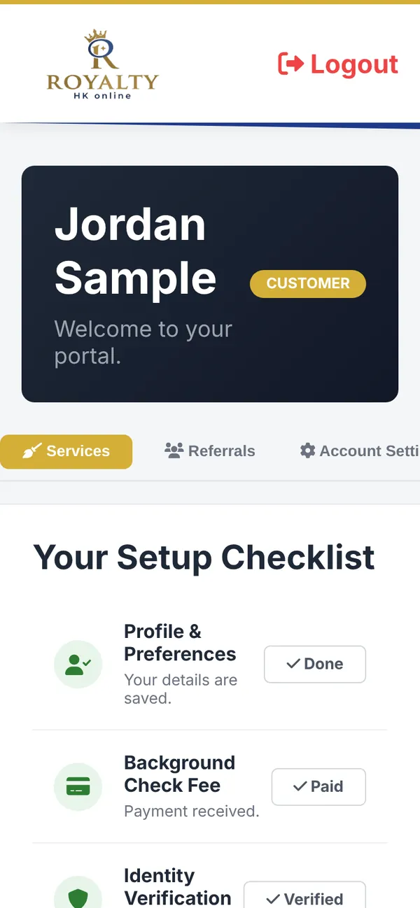 Mobile dashboard
