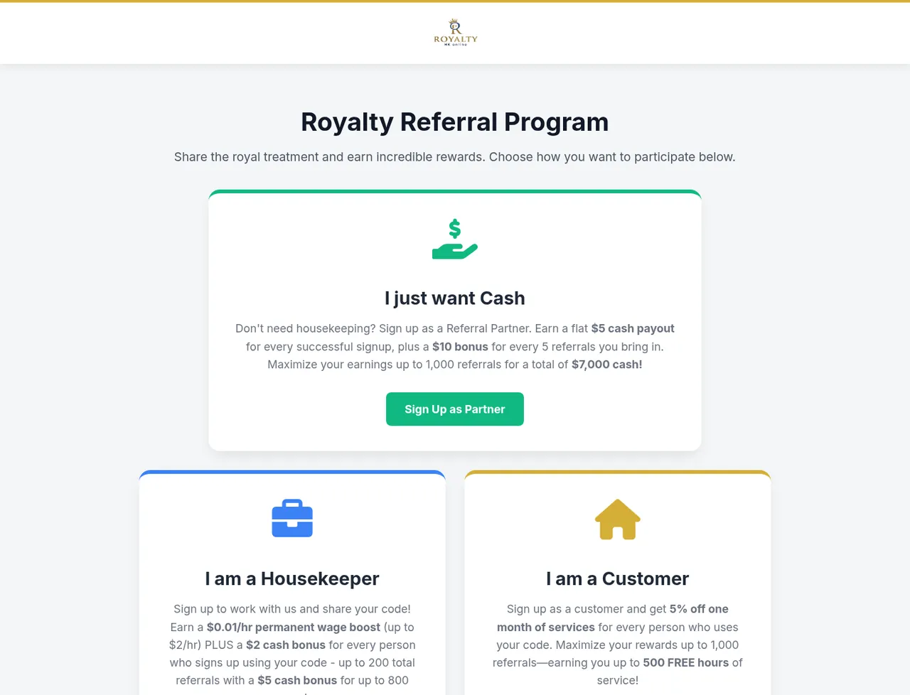 Referral program